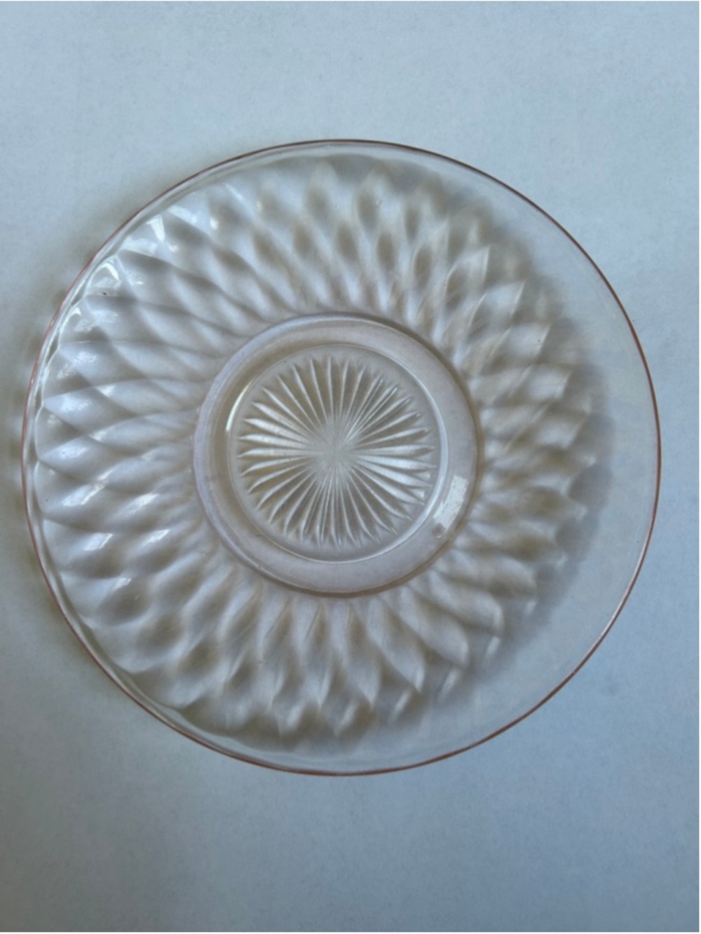 Jeannette Glass Pink Depression Era Hex Optic Dinnerware Saucer One Size